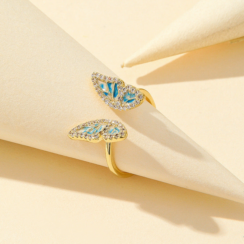 Damenring mit auffälligem Schmetterlingsdesign Shop Nory