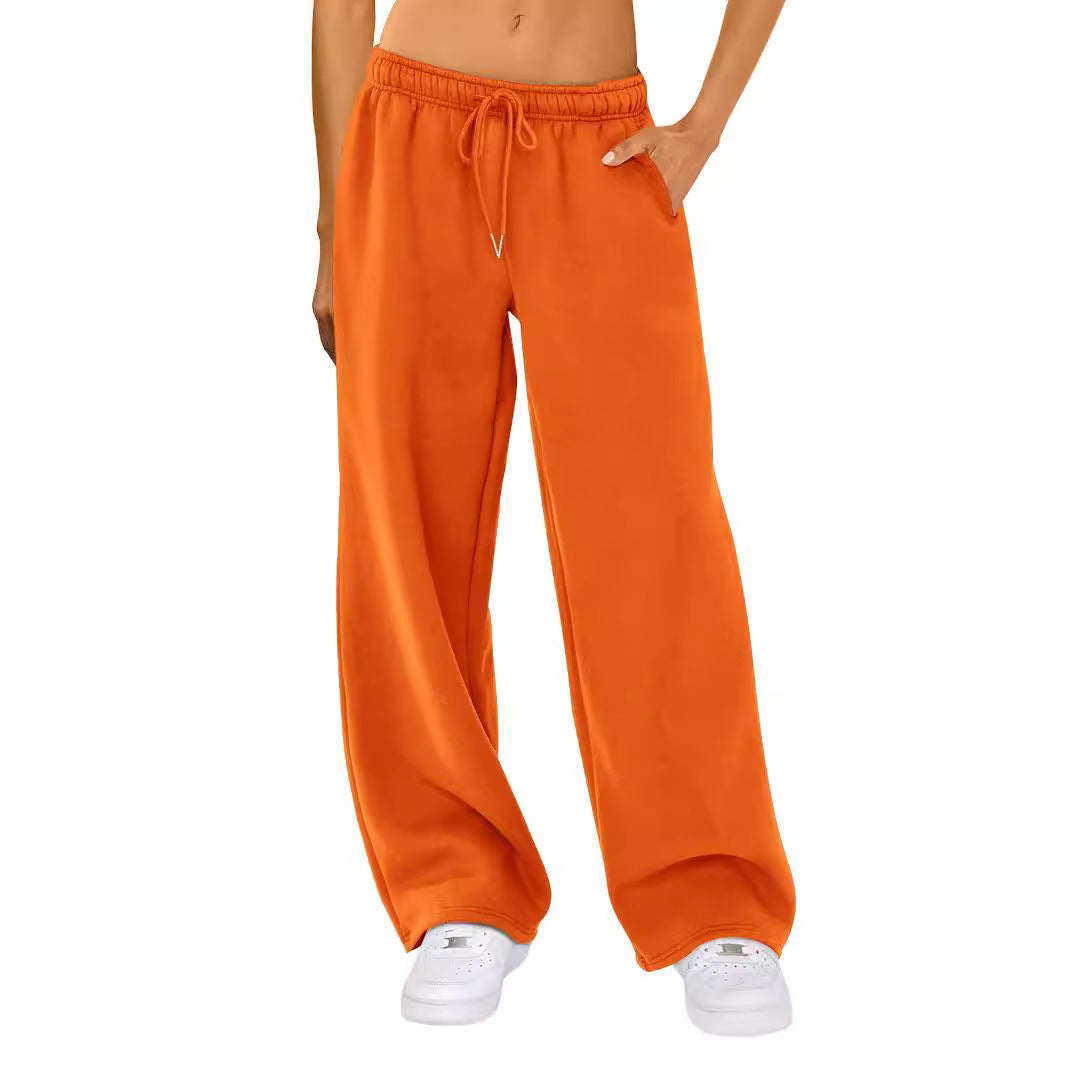 Damen nan relaxed-fit Wide‑Leg Sweatpants mit hohem Komfortbund Kordelzug und nahtverdeckten Eingrifftaschen Shop Nory