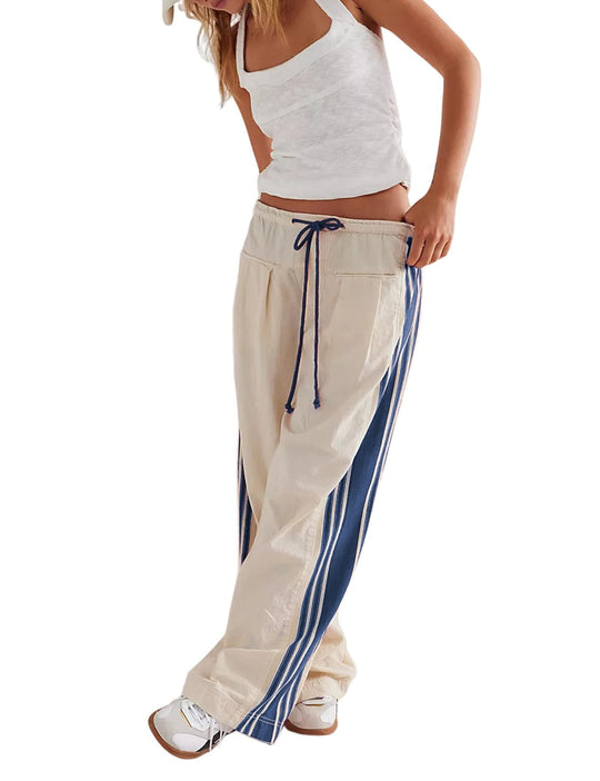 Damen Lässige Sporthose mit seitlichen Streifen