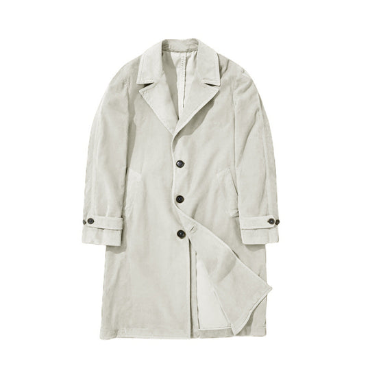 Herren eleganter Trenchcoat aus hochwertigem GewShopnorye mit praktischen Taschen