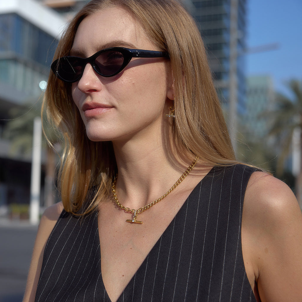 Damen Ohrhänger mit funkelndem Kristallschmuck und hypoallergener Edelstahlverarbeitung Shop Nory
