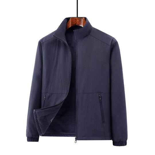 Herren Leichte windabweisende Fleecejacke mit Stehkragen und Reißverschlusstaschen Shop Nory