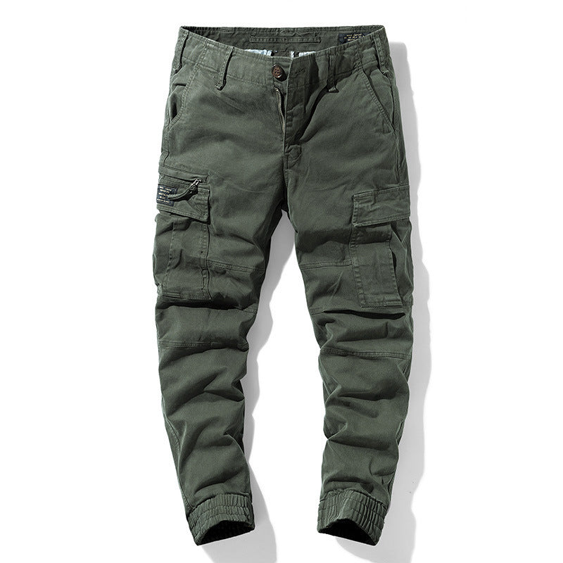 Herren robuste Cargo-Joggerhose mit elastischem Saum und Mehrfachtaschen Shop Nory
