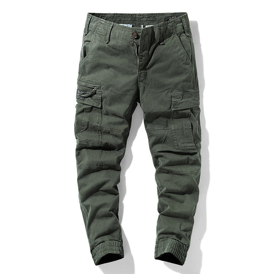 Herren robuste Cargo-Joggerhose mit elastischem Saum und Mehrfachtaschen Shop Nory