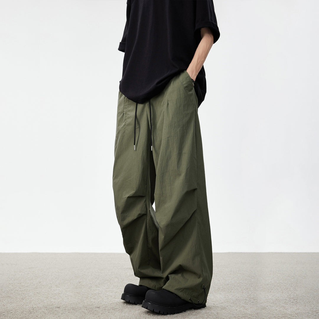 Herren Weite Utility-Cargohose mit Tunnelzugbund Knie‑Paneelen und verstellbarem Saum Shop Nory