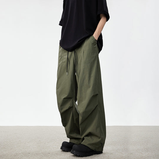Herren Weite Utility-Cargohose mit Tunnelzugbund Knie‑Paneelen und verstellbarem Saum Shop Nory