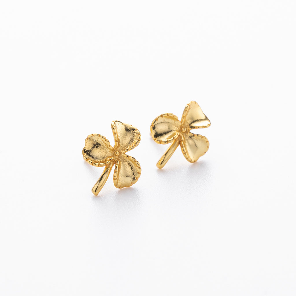 Damen Ohrstecker im eleganten Kleeblatt-Design Shop Nory