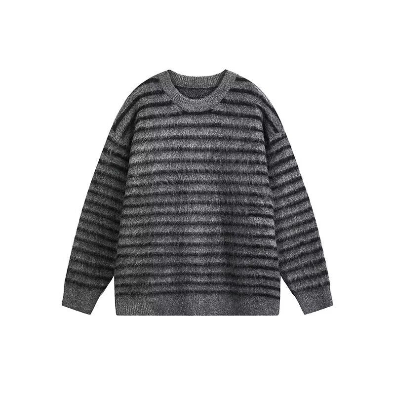 Damen Grobstrickpullover mit strukturiertem Streifenmuster Shop Nory