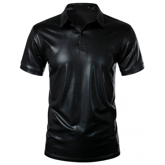 Herren glänzendes Polohemd aus hochwertigem Stoff Shopnory