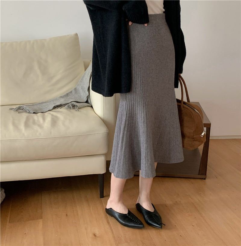 Damen Eleganter Plissee-Midirock Shop Nory