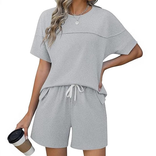 Damen lässiges Sport-Outfit mit elastischem Bund und praktischen Taschen Shopnory