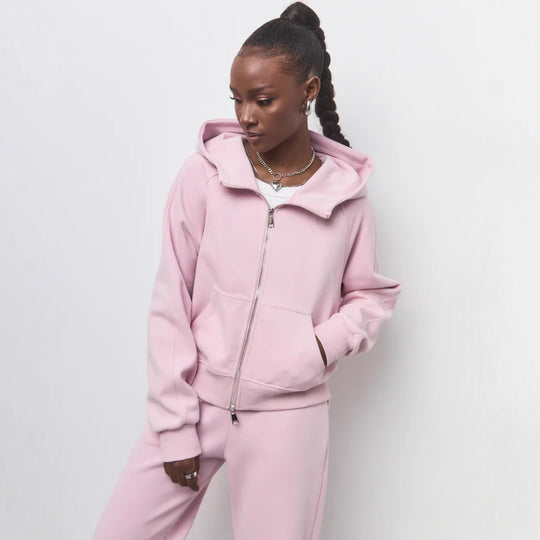 Damen Sportliches Fleece-Jogging-Set Shop Nory