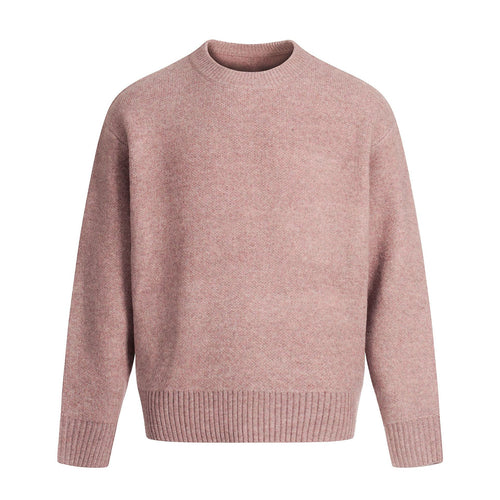 Unisex Großer Rundhalspullover aus weichem Feinstrick mit geripptem Saum Shop Nory