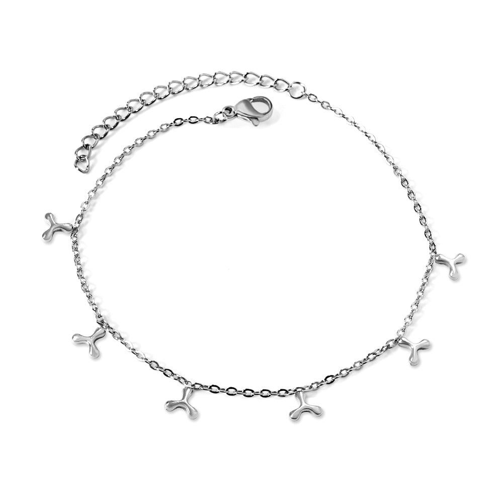Damen zarte, goldfarbene Halskette mit stilvollen Designelementen Shop Nory