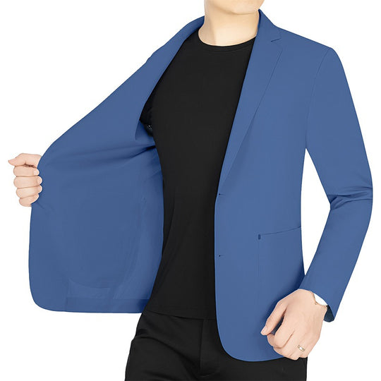 Herren Slim-Fit Jersey-Blazer ohne Innenfutter mit Stretchkomfort für Reise und Business Shop Nory