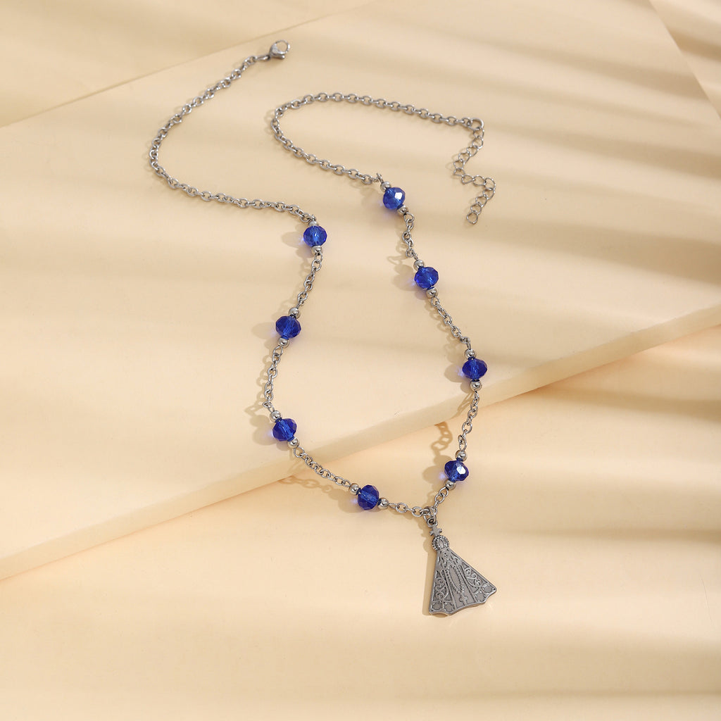 Damen elegante Halskette mit funkelnden Akzenten Shop Nory