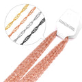 Damen Edelstahl Kette mit elegantem geflochtenem Design Shop Nory