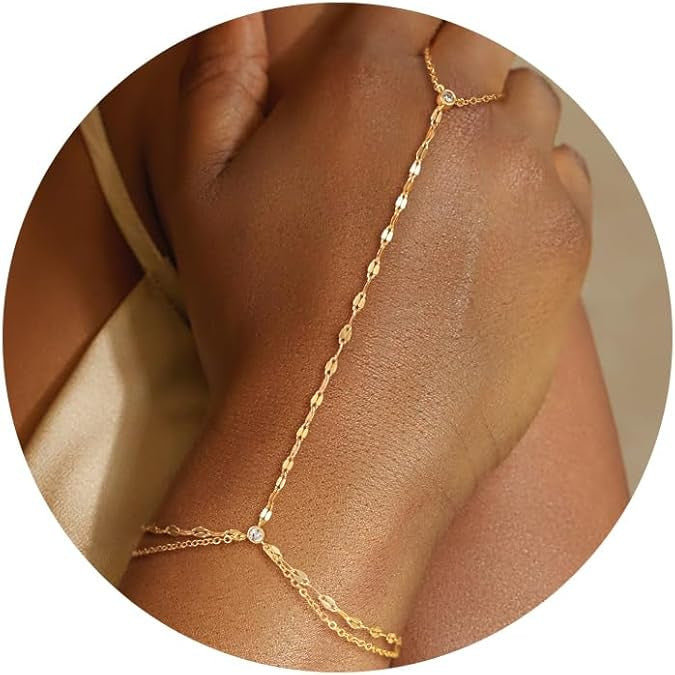 Damen Handkette mit zarten Kristallakzenten Shop Nory