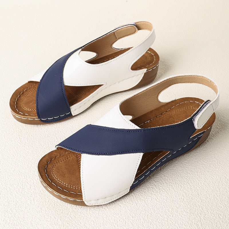Damen Komfortable und elegante Clogs mit Kreuzriemen