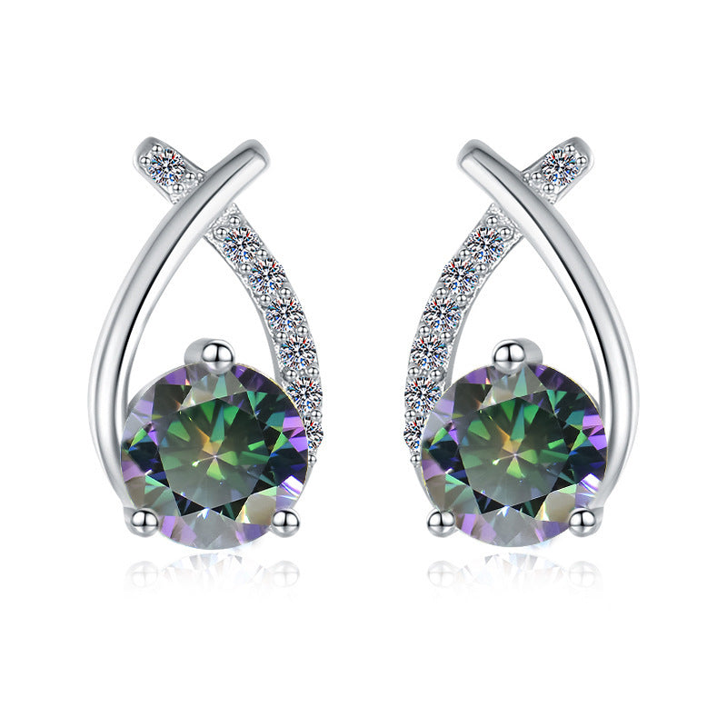 Damen Ohrringe mit funkelndem Kristall und elegantem Design Shop Nory