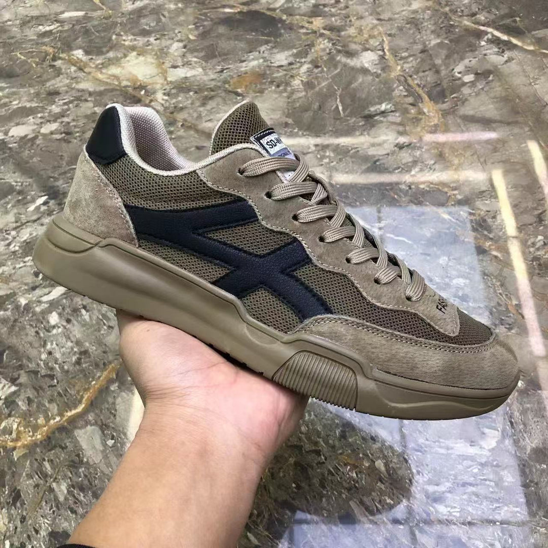 Herren Urbaner Casual-Sneaker aus Wildleder- und Mesh-Mix mit ergonomischer dämpfender Sohle Shop Nory