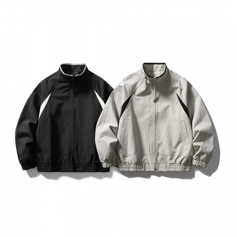 Unisex Boxy-Leichtblousonjacke im Tech-Cotton-Look mit Raglanärmeln, Reißverschluss und elastischem Saum Shop Nory