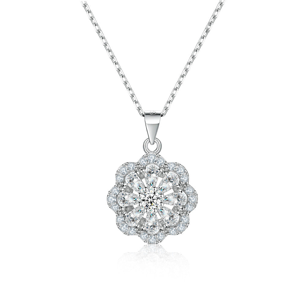 Damen Blumenring mit funkelndem Zirkonia-Besatz Shop Nory