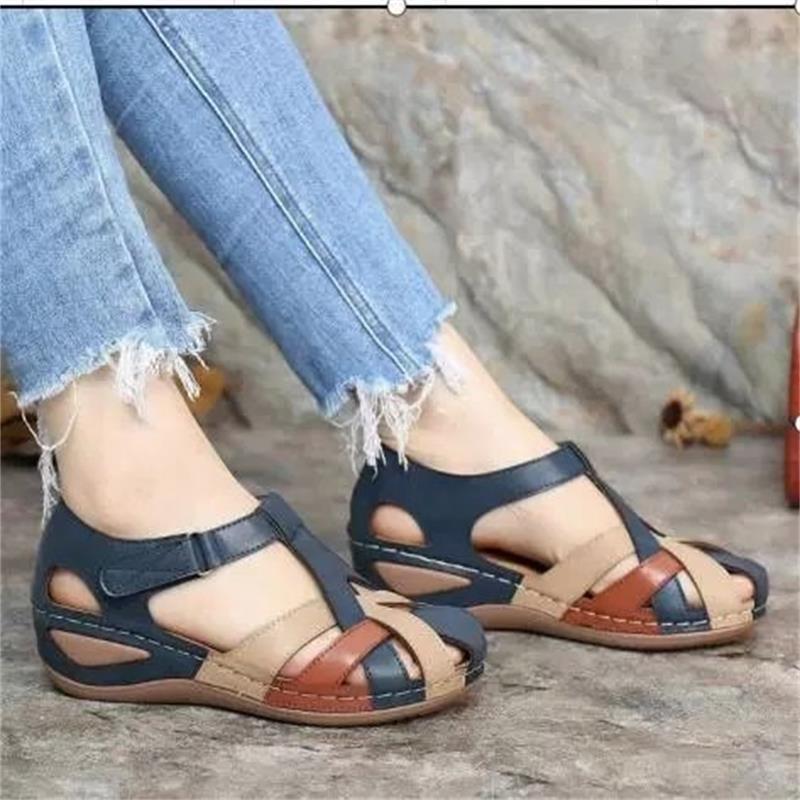 Damen Geflochtene geschlossene Komfort‑Sandalen mit verstellbarem Knöchelriemen Shop Nory