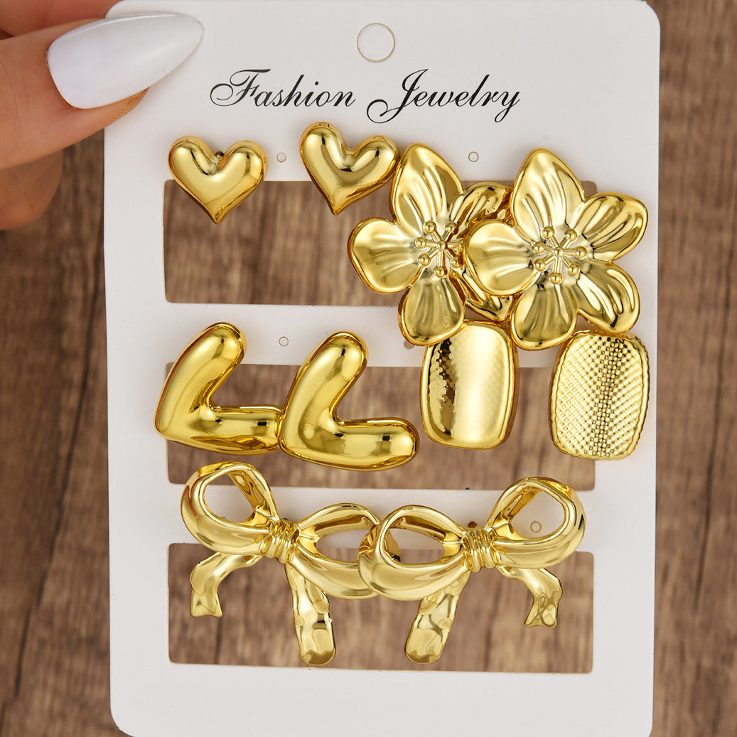 Damen Ohrstecker Set mit modernen, stilvollen Designs Shop Nory