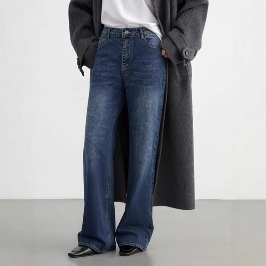 Herren lässige Bootcut Jeans mit modernen Waschungen