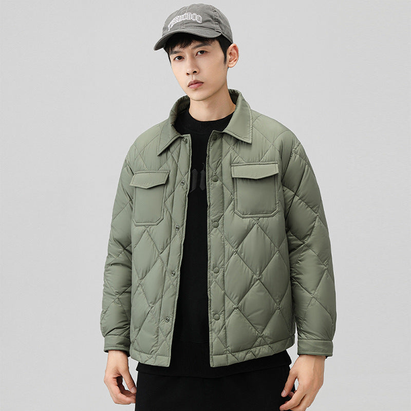 Herren Modische Steppjacke mit Taschen Shop Nory