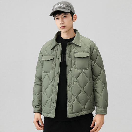 Herren Modische Steppjacke mit Taschen Shop Nory