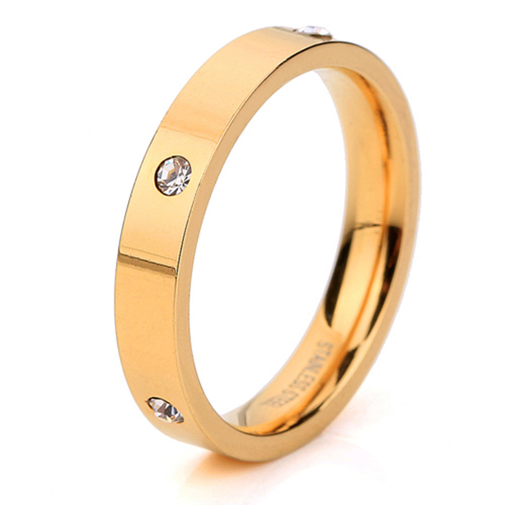Damen Ring mit funkelndem Kristalleinsatz Shop Nory