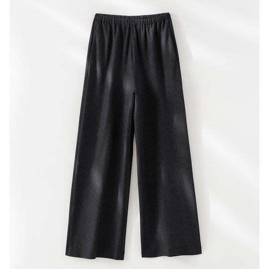 Damen Weite Feinstrick-Loungehose mit elastischem Bund Shop Nory