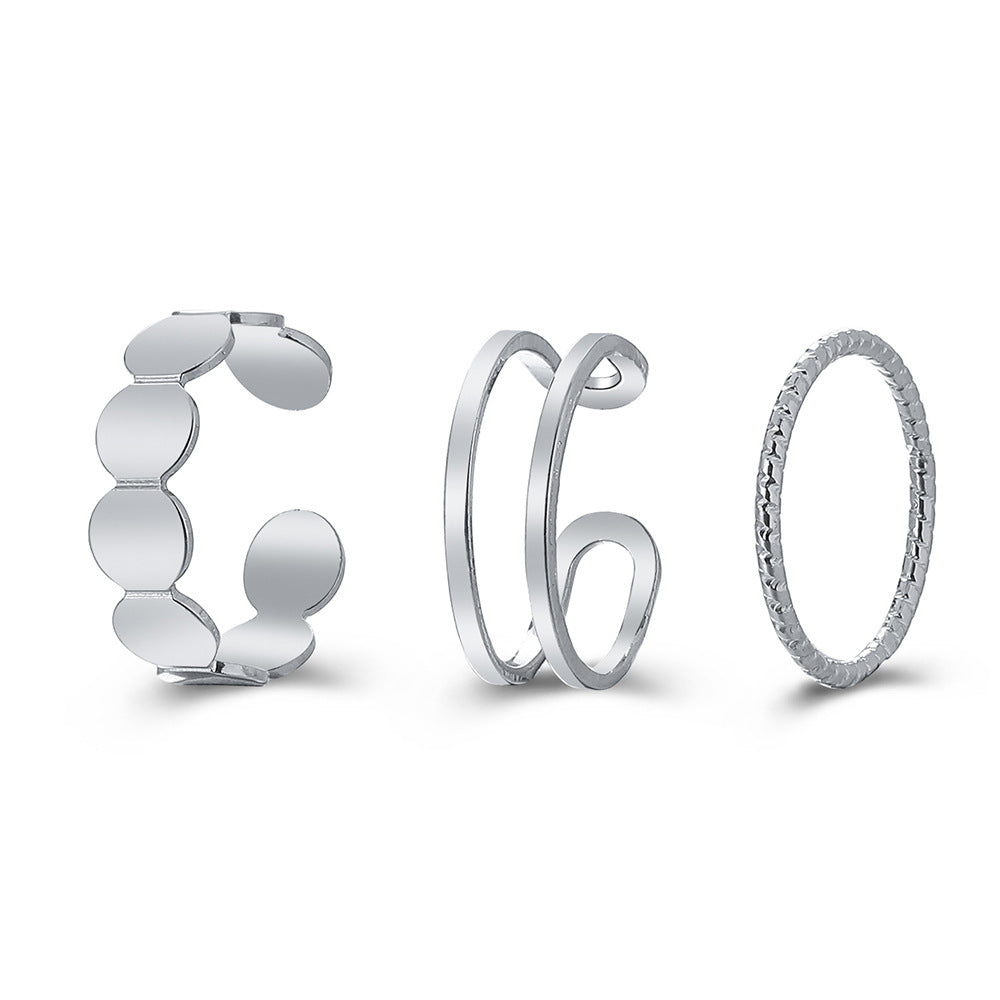 Damen Ringen-Set mit kunstvollen Herz- und minimalistischen Designs Shop Nory