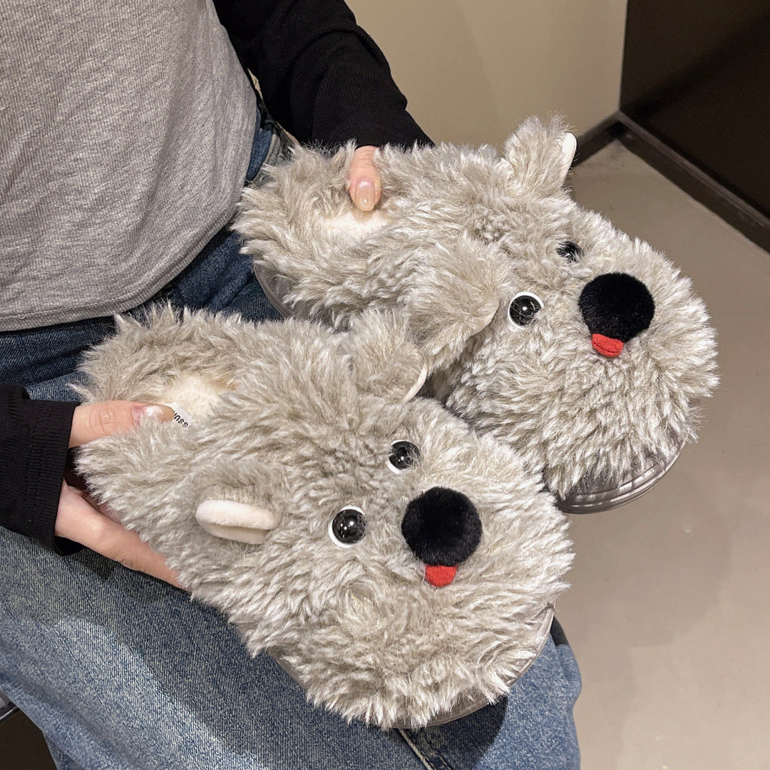 Damen Flauschige Hausschuhe mit süßem Tiermotiv