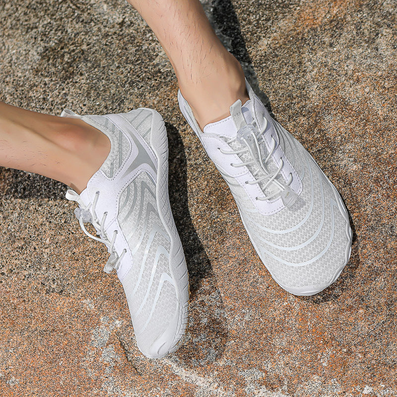 Damen Barfußschuhe mit rutschfester Sohle und elastischem Verschlusssystem