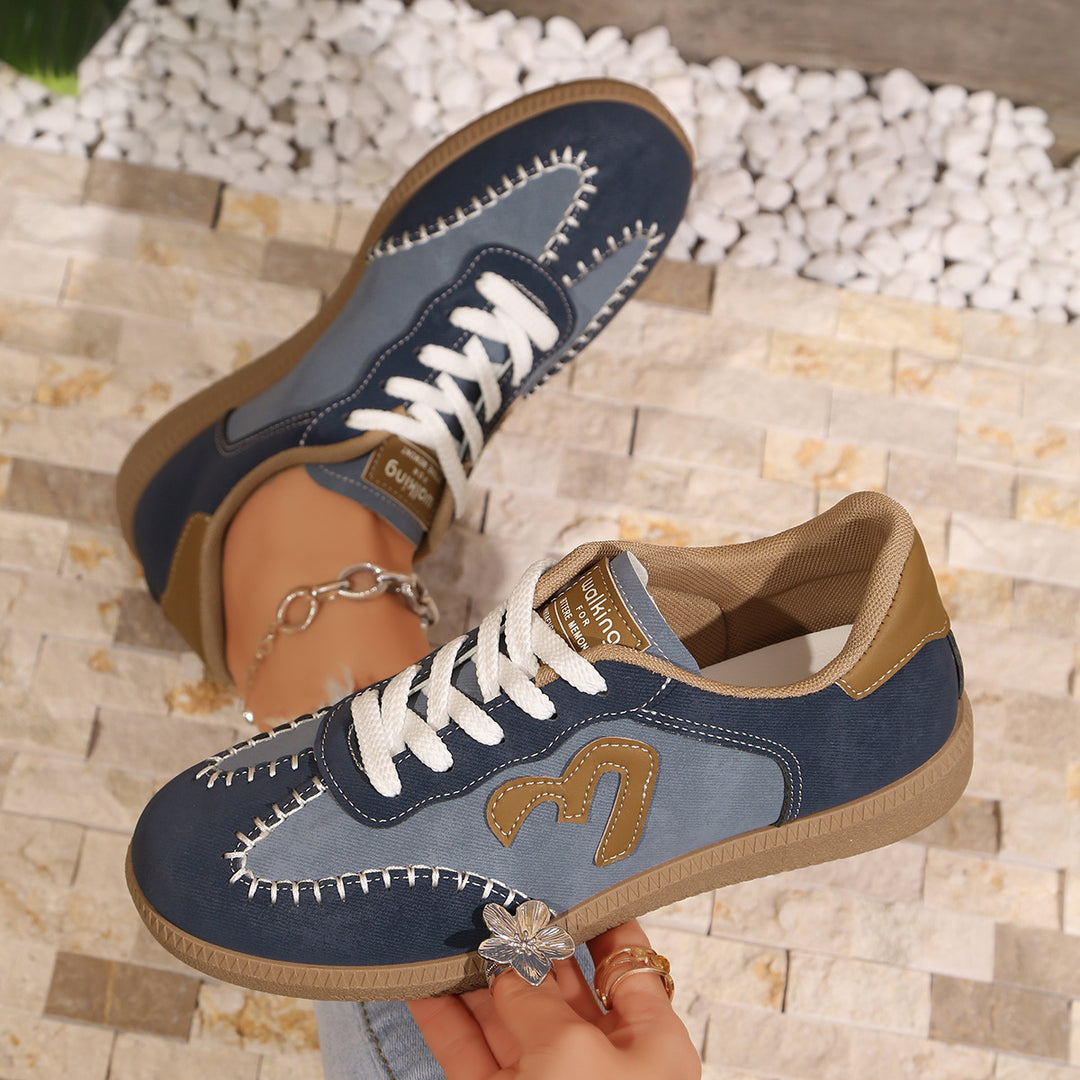 Damen Retro-Sneaker mit Gumsohle und gepolsterter Innensohle Shop Nory