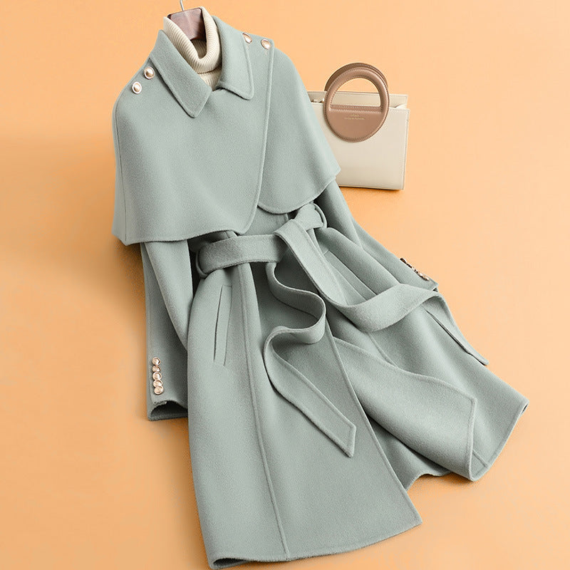 Damen Stylischer Cape-Mantel Shop Nory