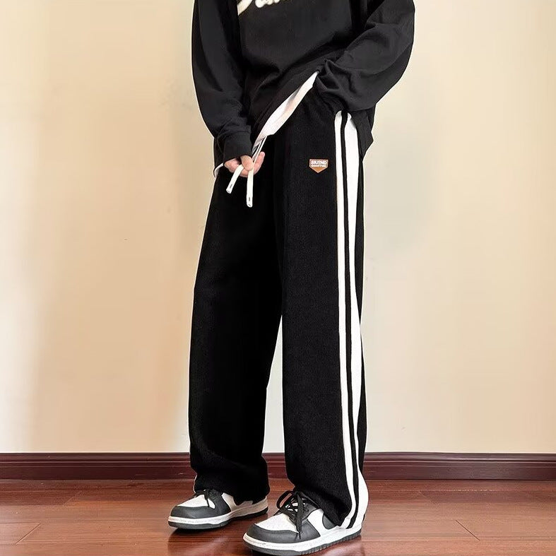 Herren Bequeme Chino-Hose mit Kontraststreifen Shop Nory