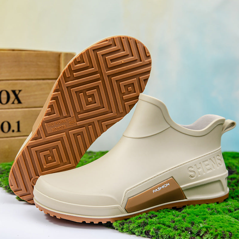 Herren Wasserdichte Gummi-AnklShop Noryoots im Chelsea-Stil mit rutschfester Profillaufsohle Shop Nory