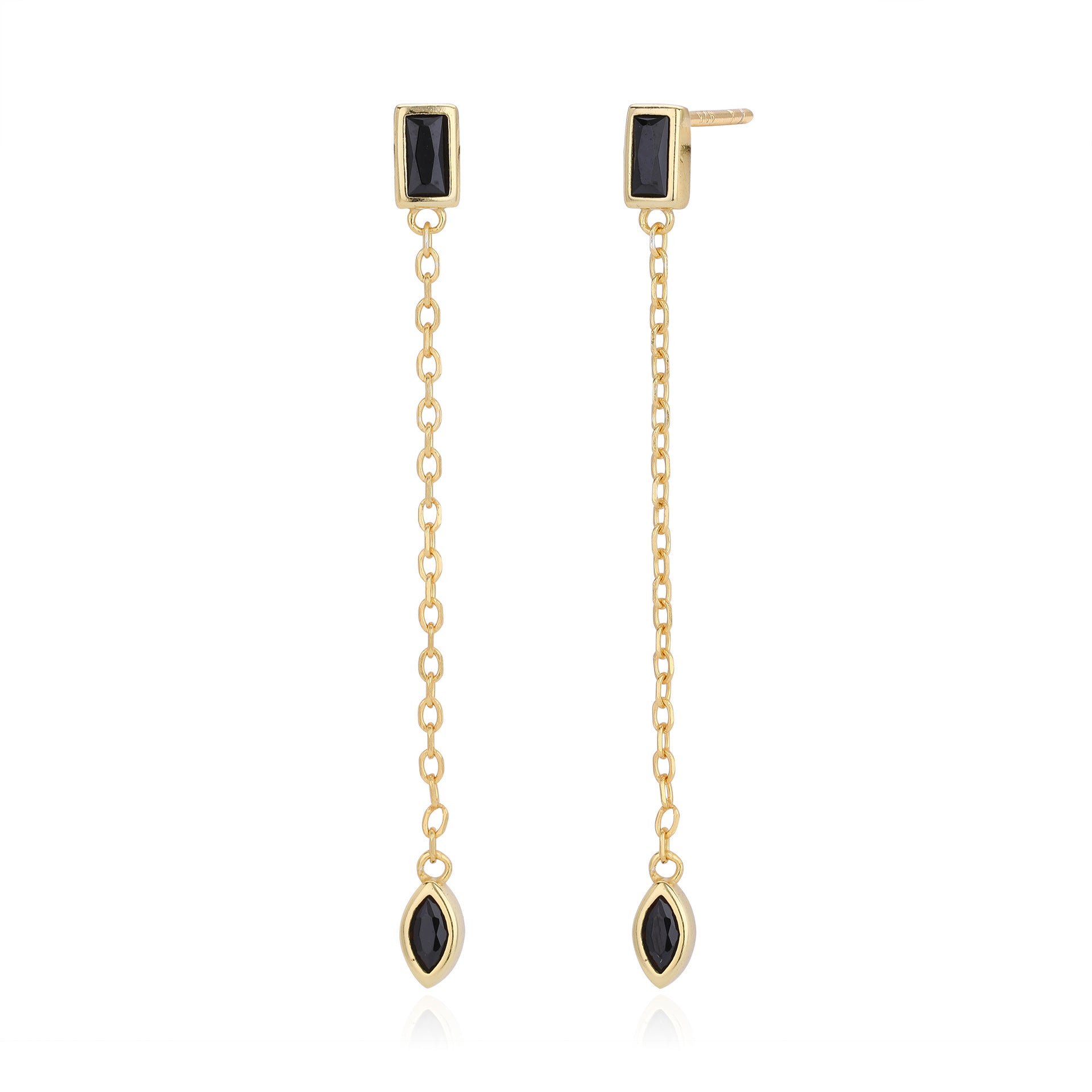 Damen Ohrhänger mit eleganten Zirkonanhängern aus 925 Sterlingsilber Shop Nory