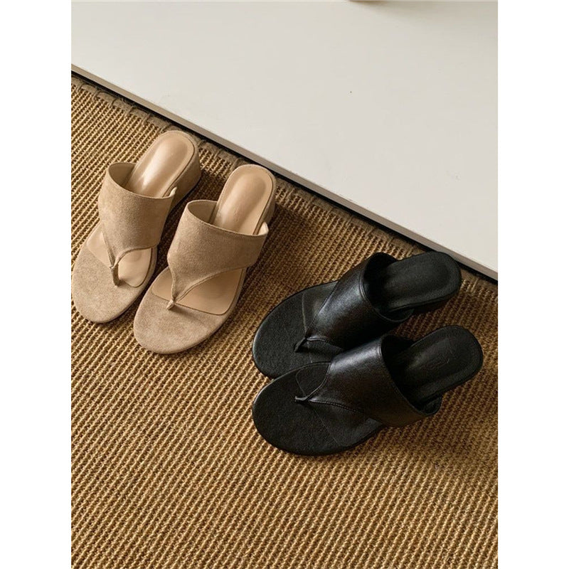 Damen elegante Wedge-Sandalen mit modernem Riemendesign