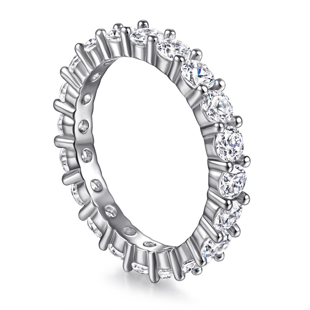 Damen Pavé Zirkonia Ewigkeit Ring Shop Nory