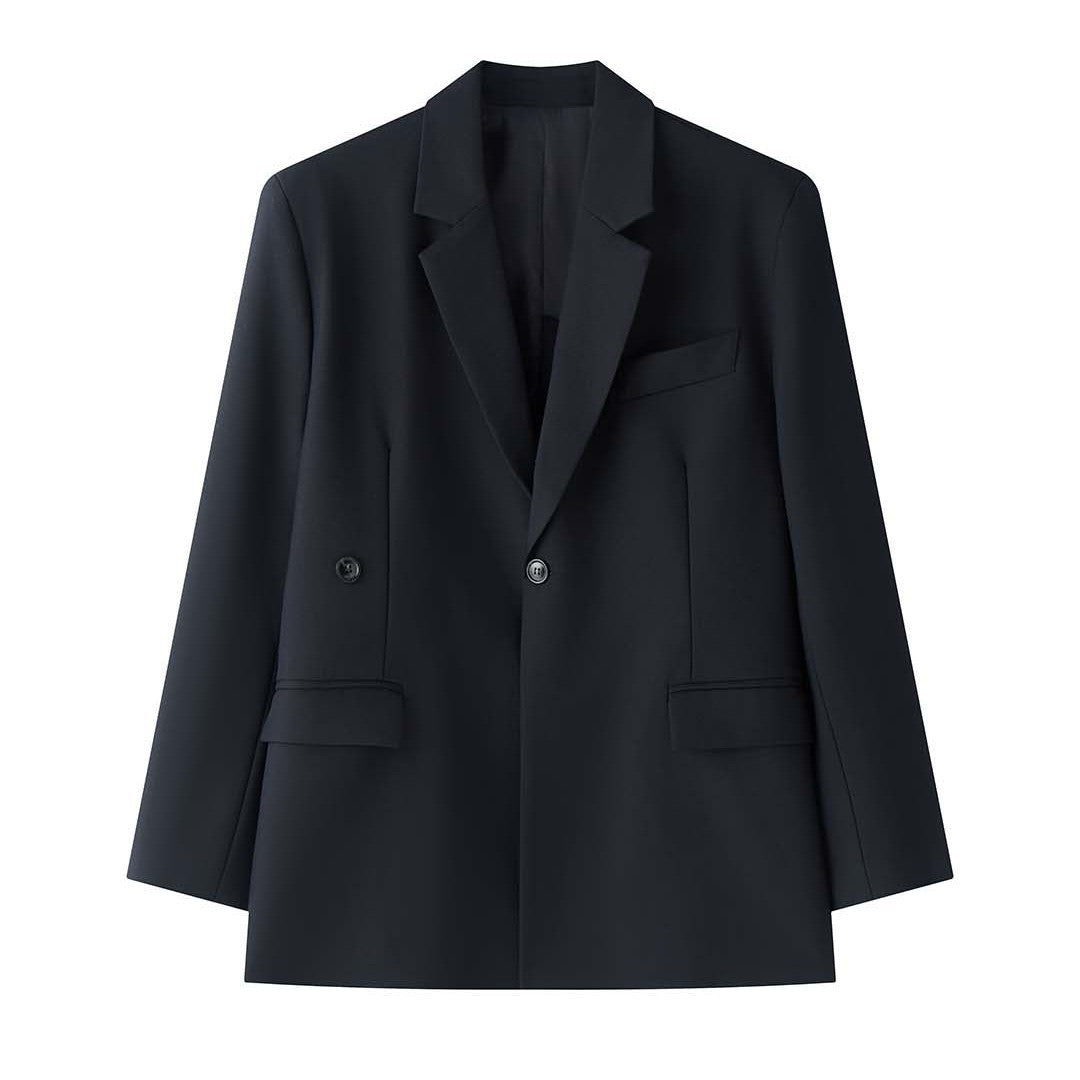 Damen Boxy-Sakko mit verlängertem Rückenteil und verdeckter Ein-Knopf-Front Shop Nory