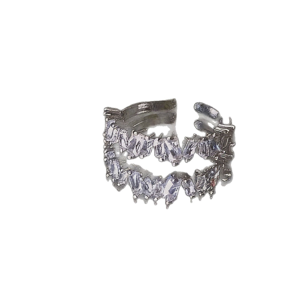 Damen Offener Ring mit funkelnden Kristallen Shop Nory