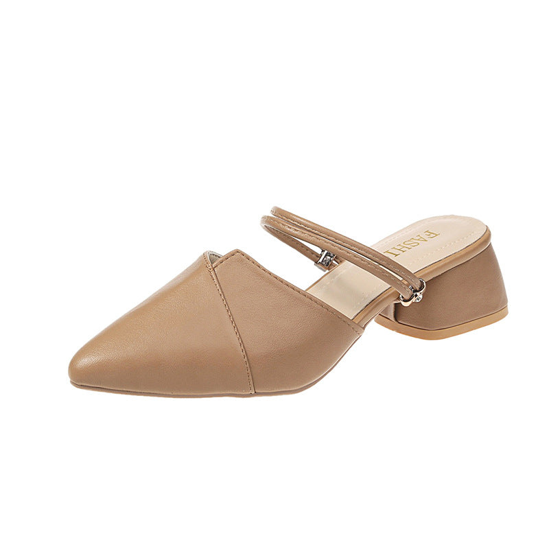 Damen elegante Sling-Pumps mit verstellbarem Riemchen und spitzem Zehenbereich