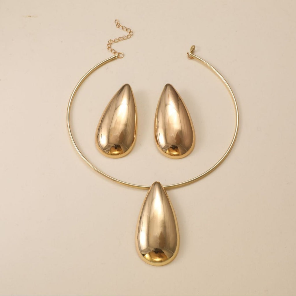 Damen Schmuckset mit eleganten Tropfenanhängern Shop Nory