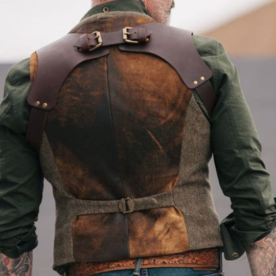 Herren stylische Weste mit akzenten und praktischen Taschen