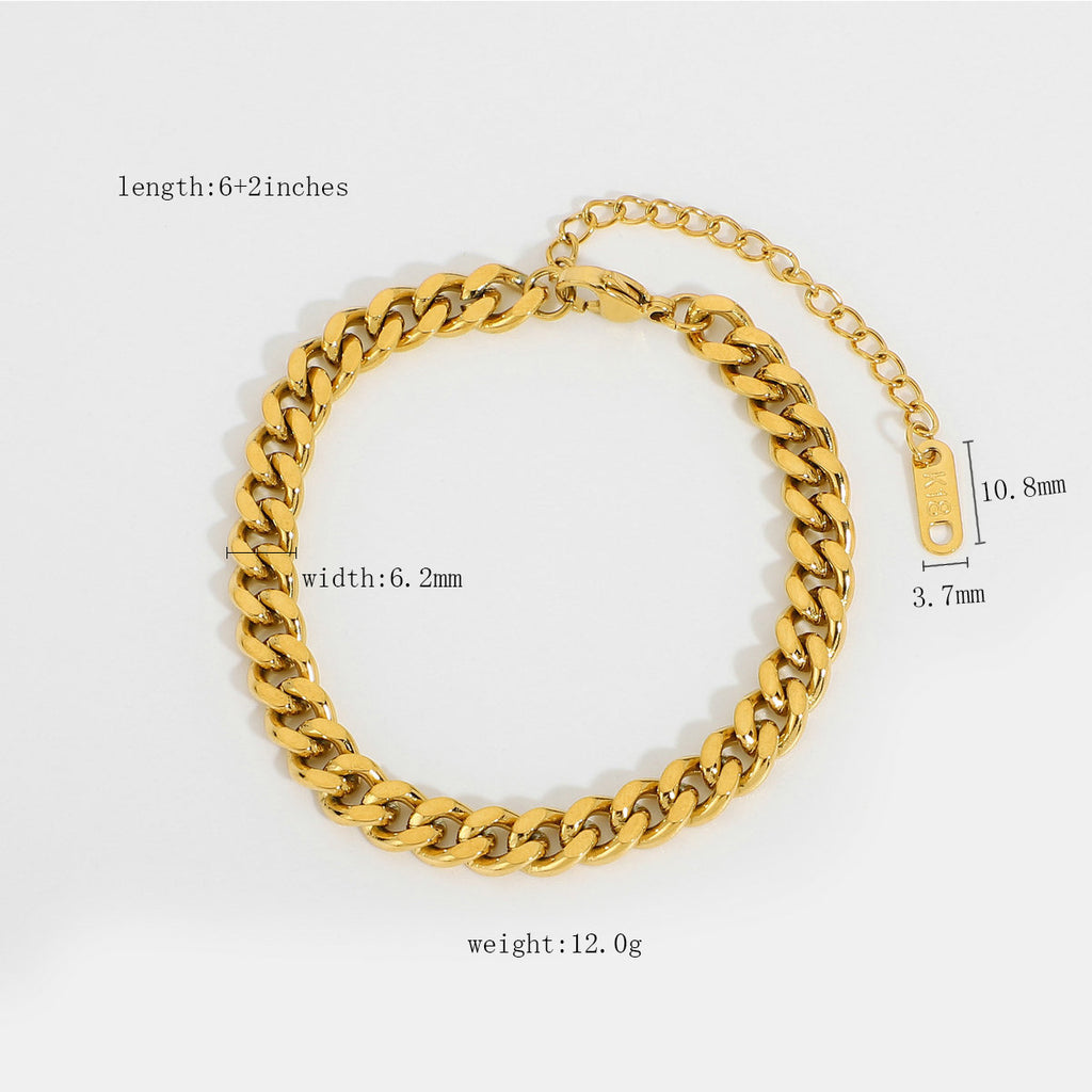 Damen Edelstahl Armband mit flexiblem Design und stylischer Kettenstruktur Shop Nory